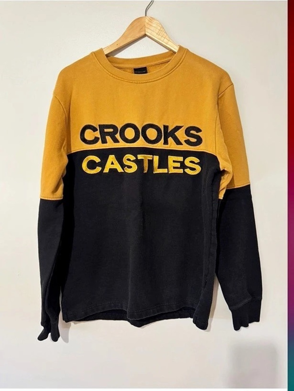 Crooks & Castles Color Block Crewneck Sweatshirt